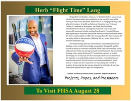 Author to Visit August 28: Herb "Flight Time" Lang