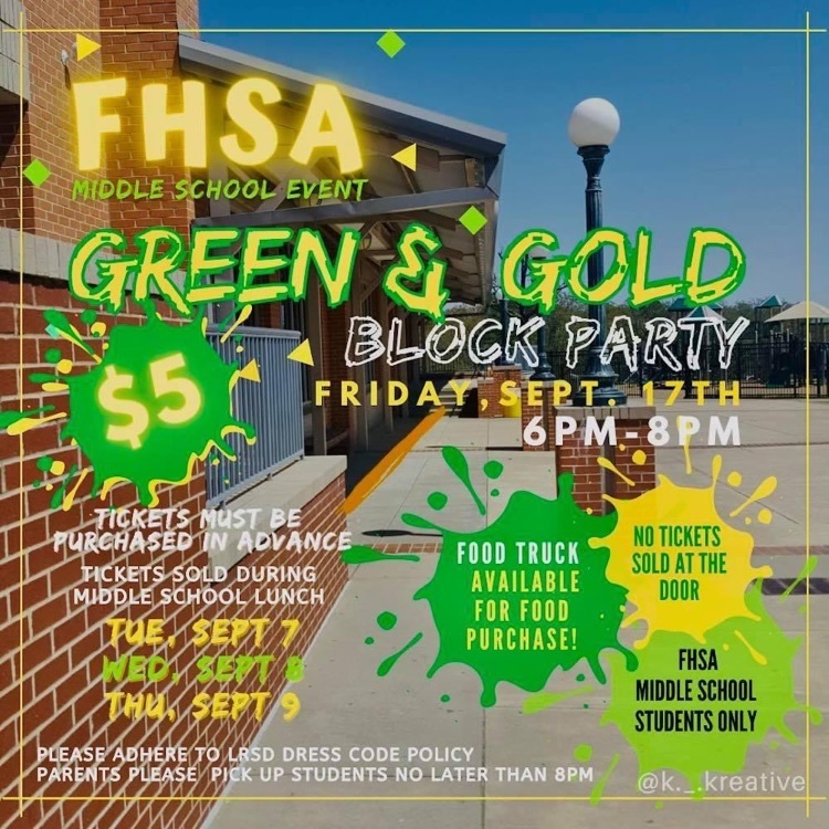 green and gold party